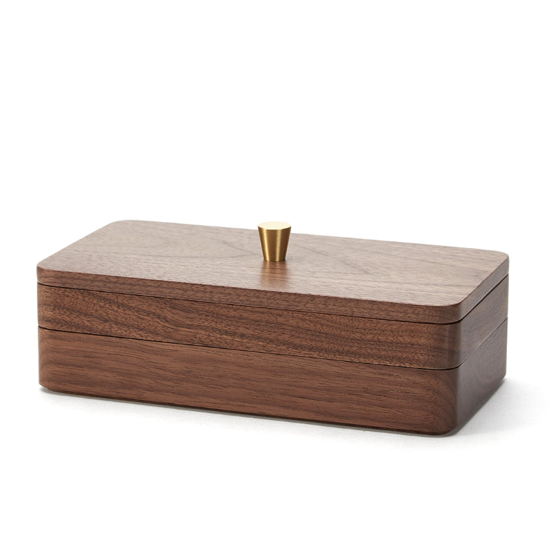 Coffret à Bijoux Héritage – Noyer Massif Intégral