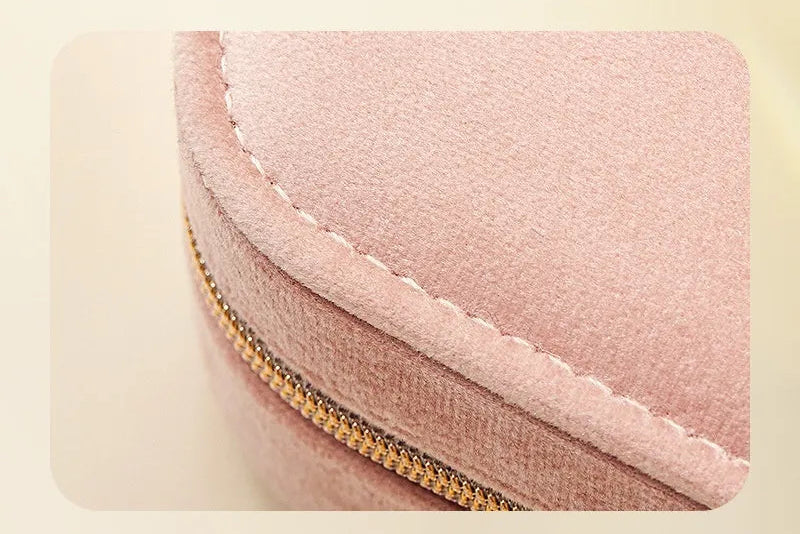 Ecrin à bijoux Flanelle - Rose poudré