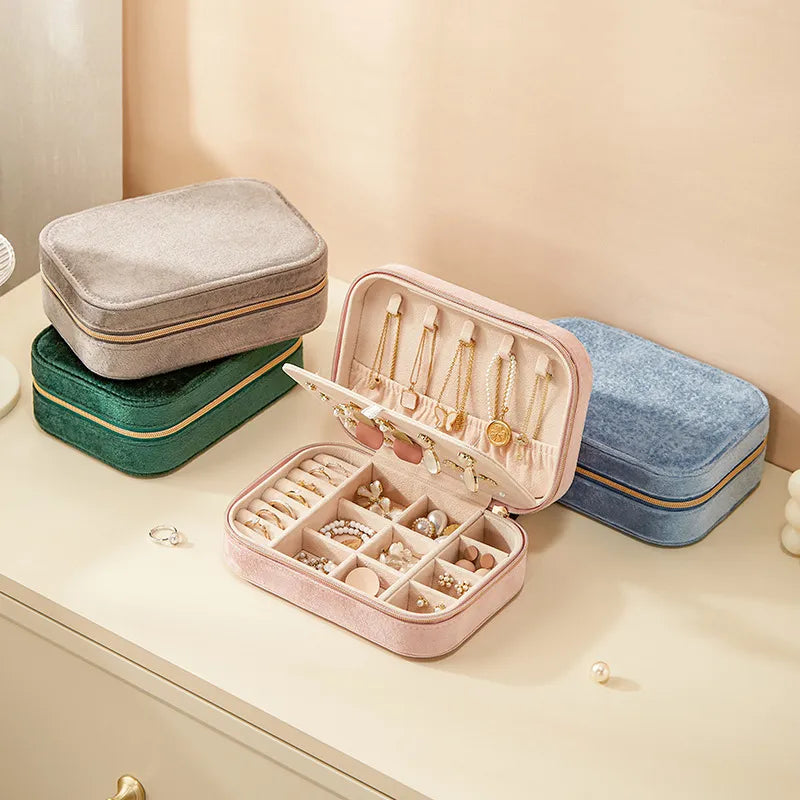Ecrin à bijoux Flanelle - Rose poudré